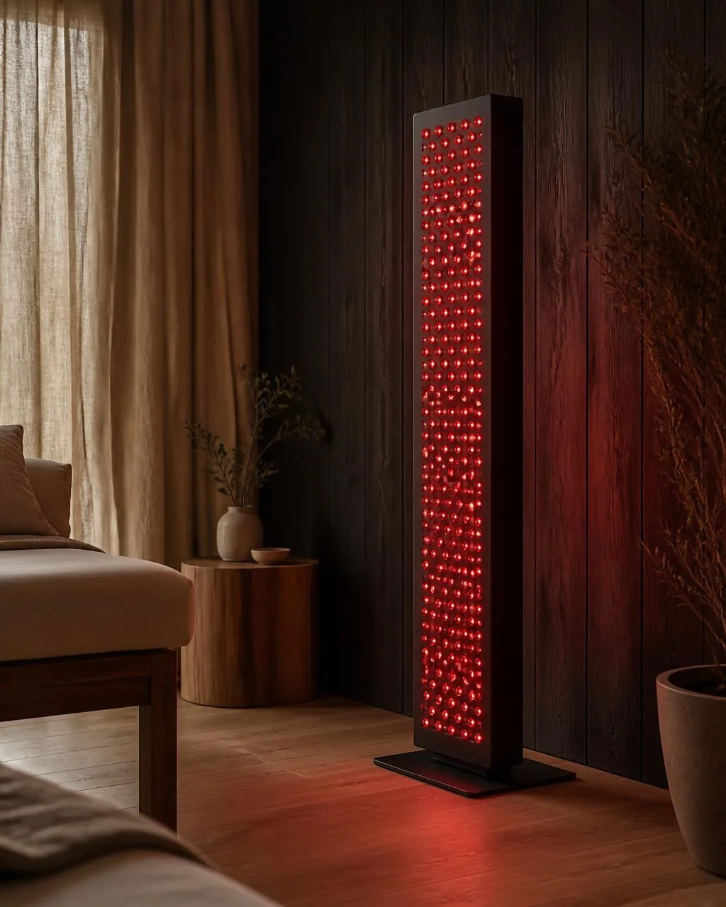 Rohalya's matte-black red light and near-infrared LED panel